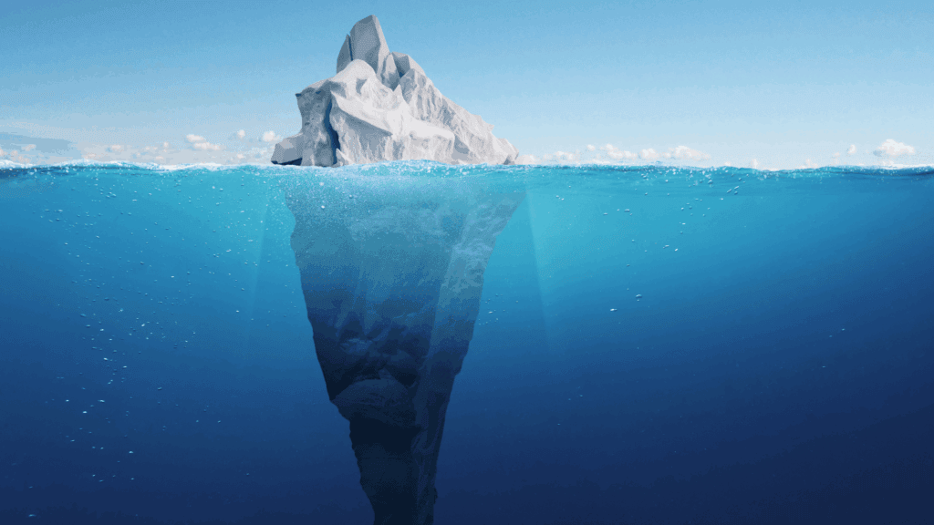 Hidden iceberg